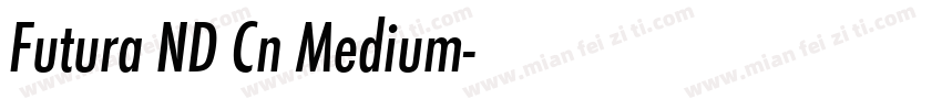 Futura ND Cn Medium字体转换
